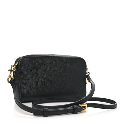 Christian Dior Grained Calfskin Caro Double Pouch Black 3 of 11