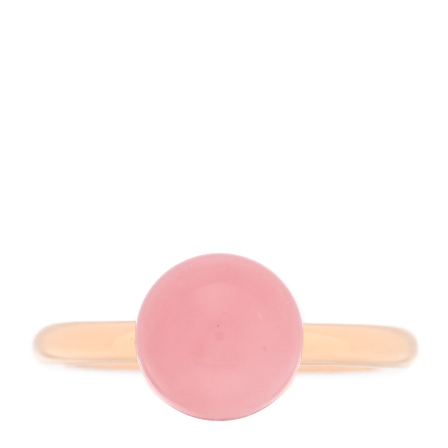 Tiffany 18K Rose Gold Rose Quartz HardWear Ball Ring 47 4.25 1 of 5