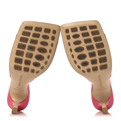 Bottega Veneta Lambskin Stretch Mule Sandals 38.5 Sunburst 6 of 9