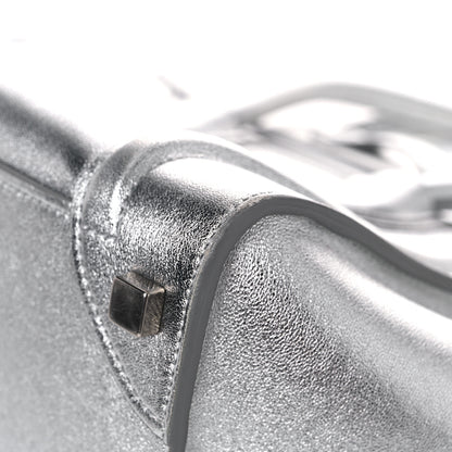 Celine Laminated Lambskin Micro Luggage Silver 11 of 18