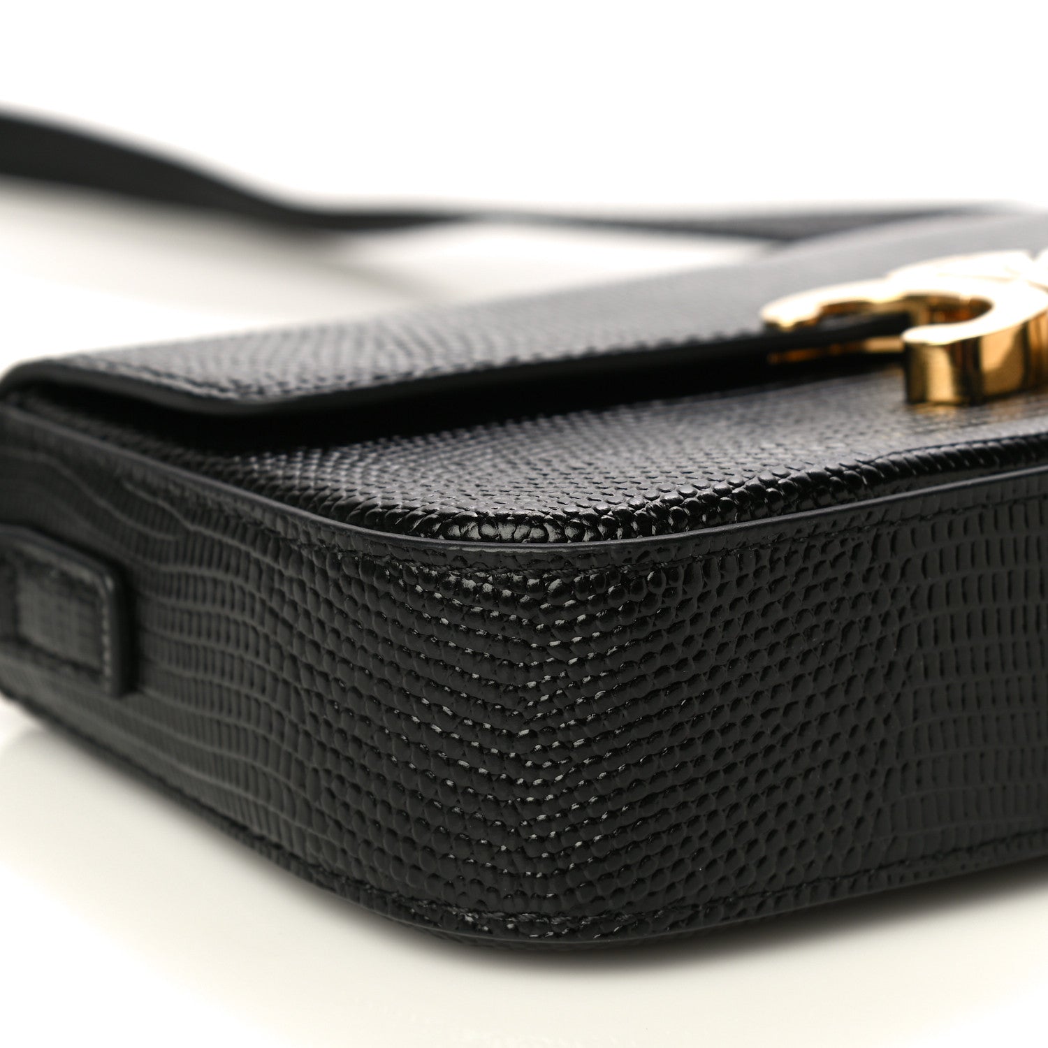 Celine Lizard Mini Triomphe Black 5 of 12