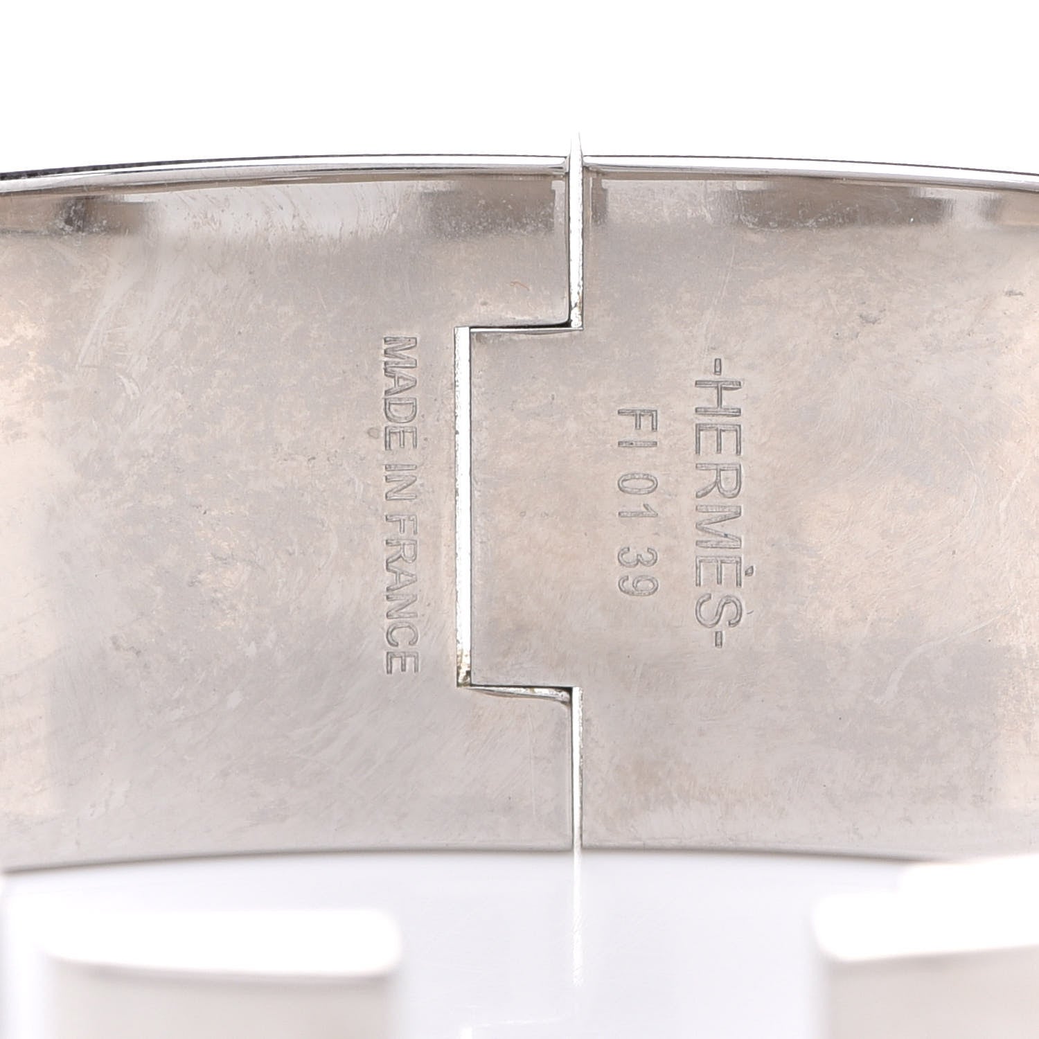Hermes Enamel Wide Clic Clac H Bracelet PM White 6 of 8