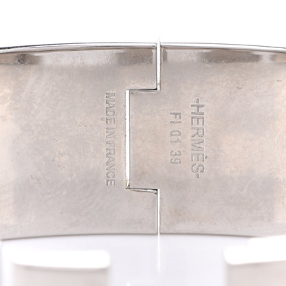 Hermes Enamel Wide Clic Clac H Bracelet PM White 6 of 8