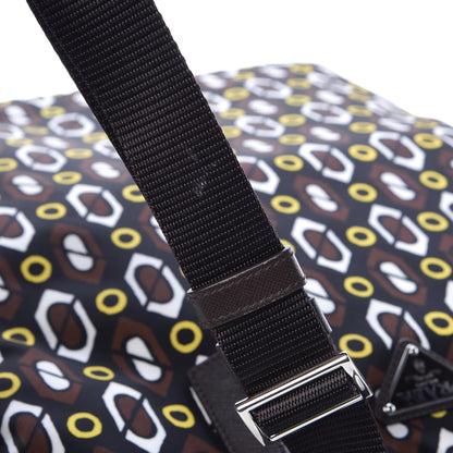 Prada Tessuto Stampato Nylon Saffiano Print Tote Cacao 10 of 10