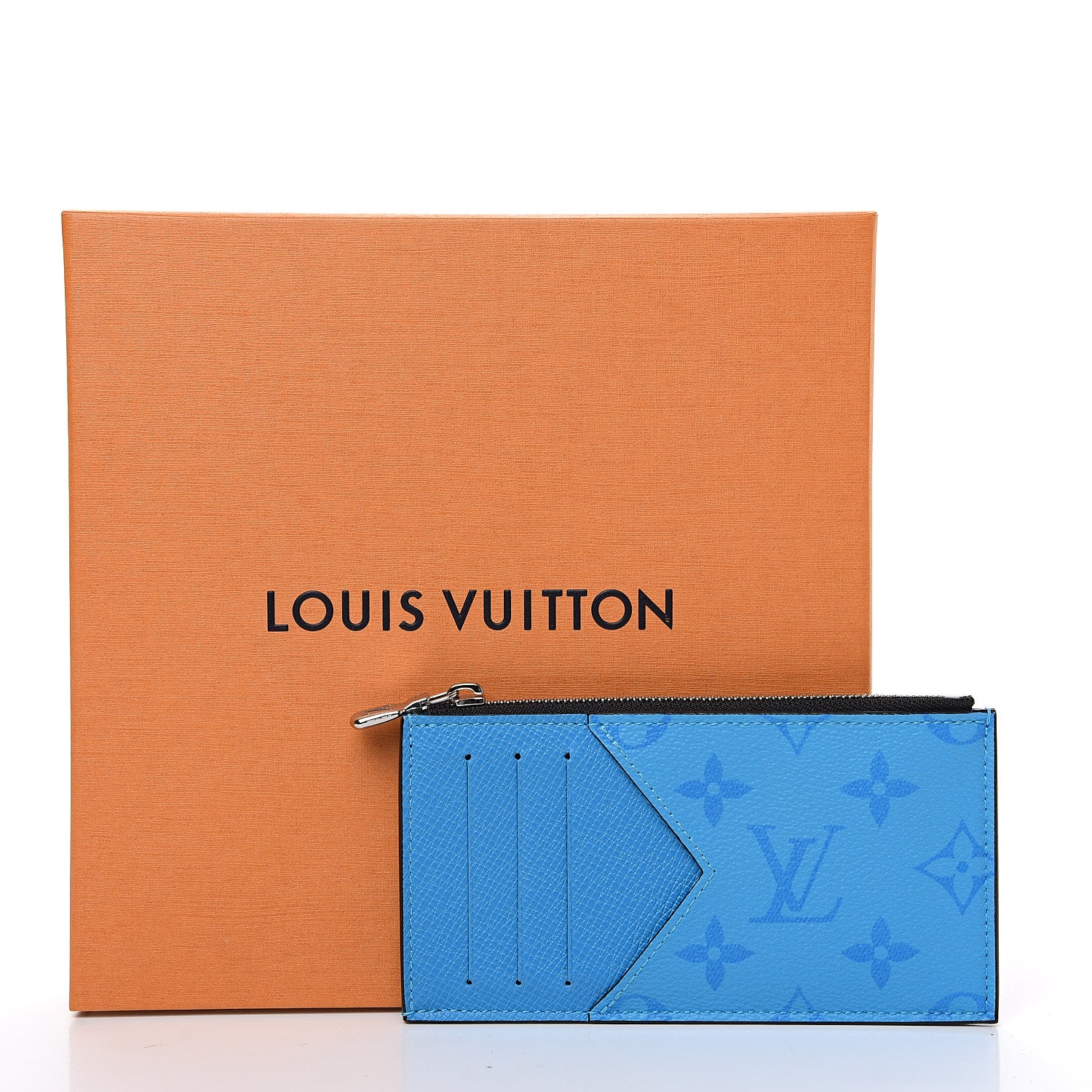 Louis Vuitton Taigarama Coin Card Holder Blue Lagoon 6 of 6