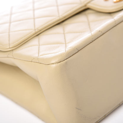 Chanel Lambskin Quilted Medium Bijoux Chain Double Flap Beige Clair 12 of 17