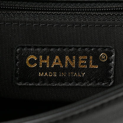 Chanel Lambskin Quilted Studded Beauty Begins Flap Black 5 of 10