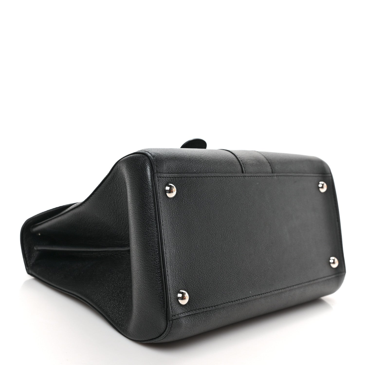 Delvaux Grained Calfskin MM Brillant Satchel Black 4 of 11