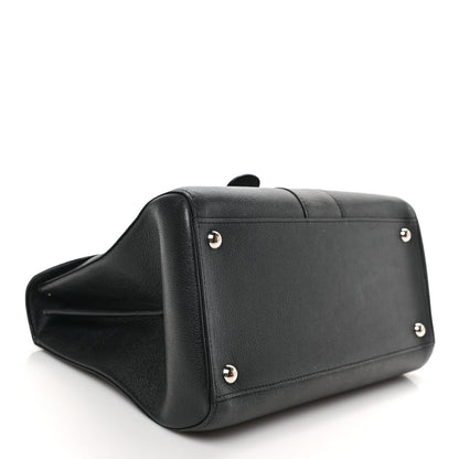 Delvaux Grained Calfskin MM Brillant Satchel Black 4 of 11