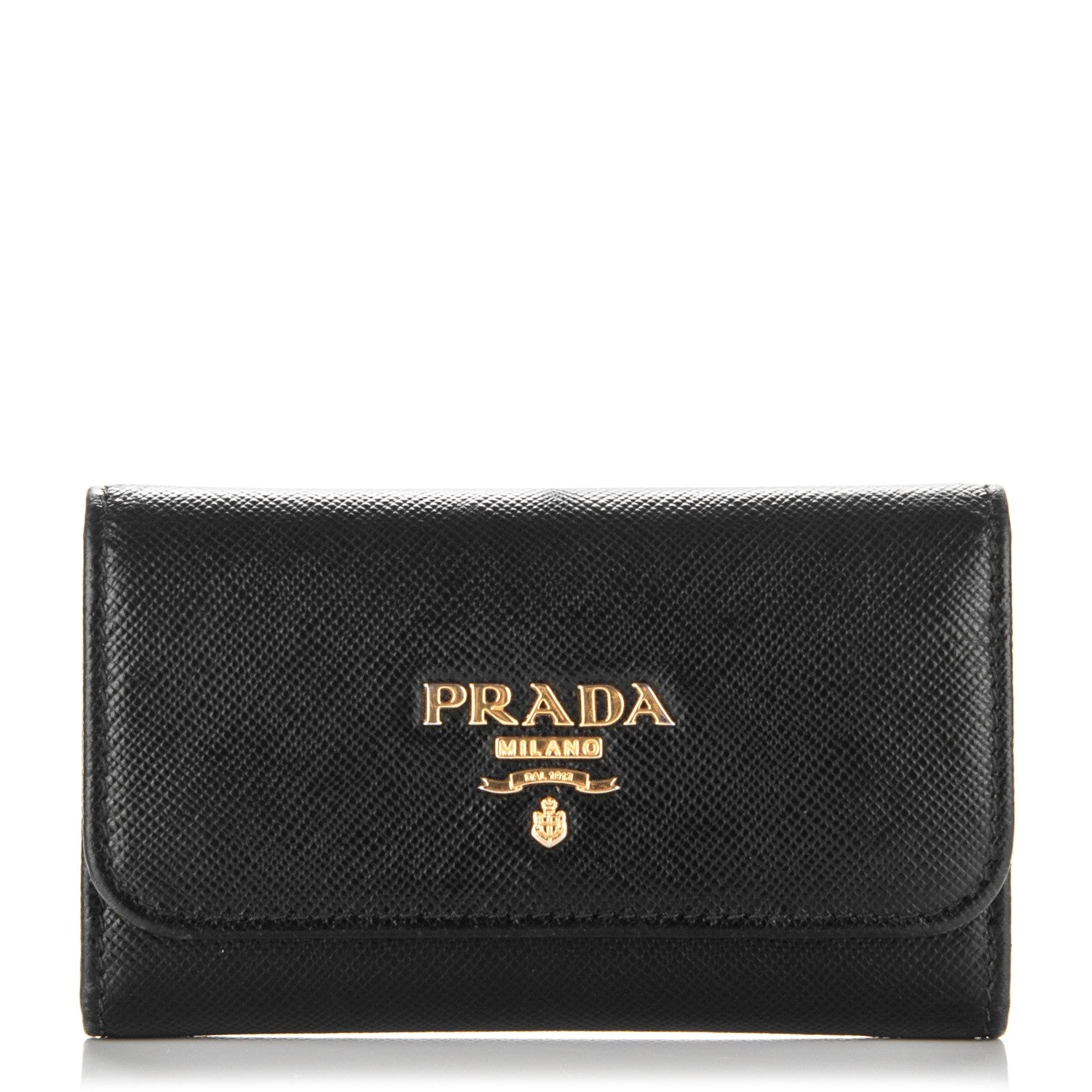 Prada Saffiano Metal 6 Key Holder Nero Black 1 of 7