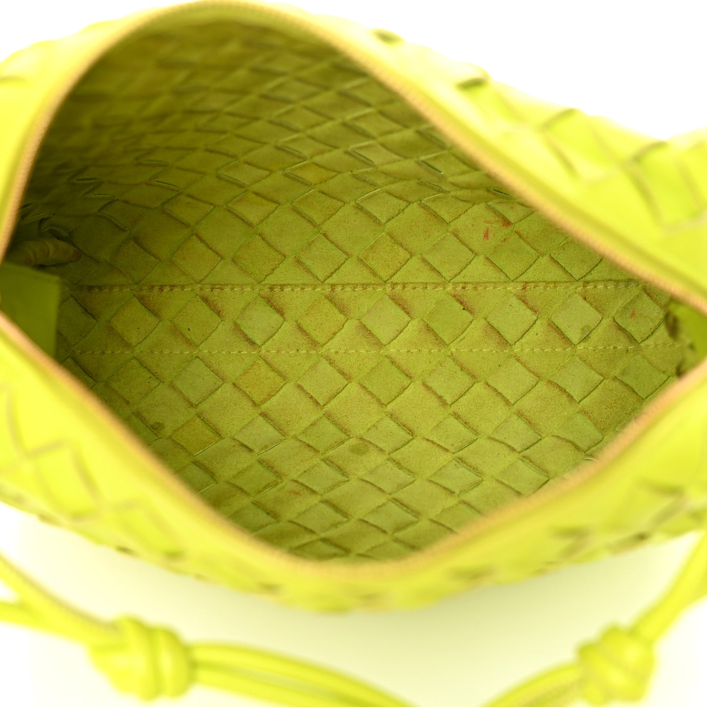 Nappa Intrecciato Small Loop Camera Bag Acid Kiwi