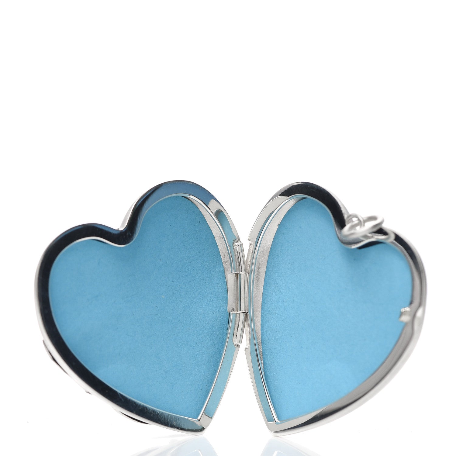 Tiffany Sterling Silver Large Ziegfeld Daisy Heart Locket Pendant 3 of 3