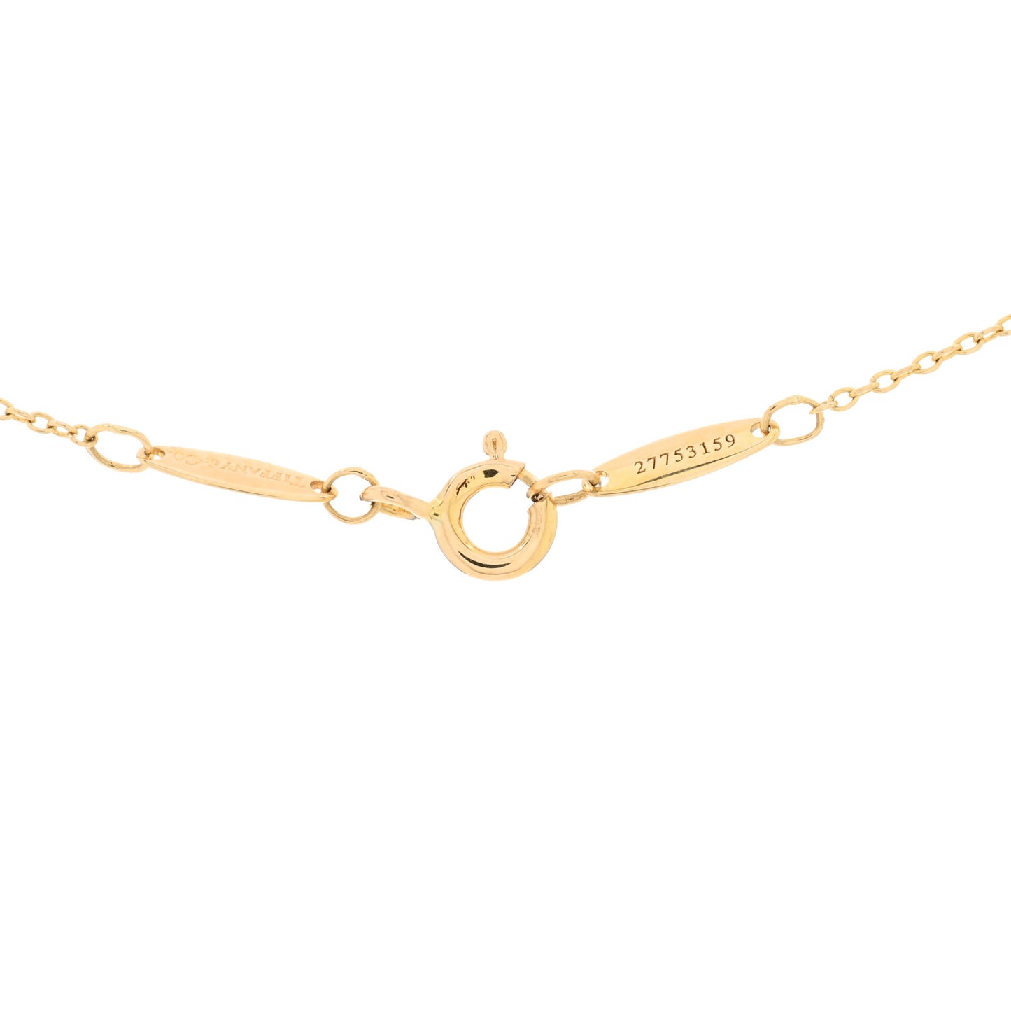 18K Yellow Gold Diamond .43ct Elsa Peretti Diamonds by the Yard Pendant Necklace