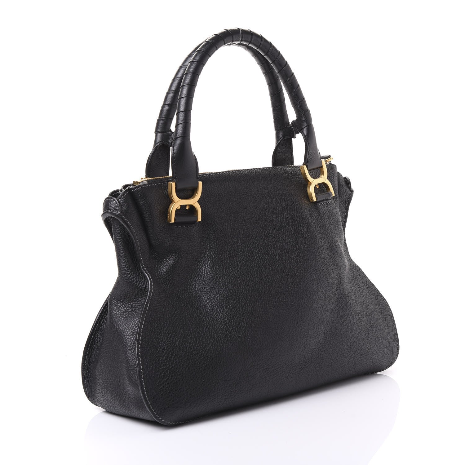 Chloe Calfskin Medium Marcie Satchel Black 2 of 9