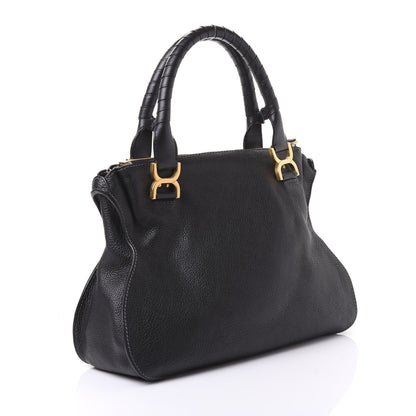 Chloe Calfskin Medium Marcie Satchel Black 2 of 9
