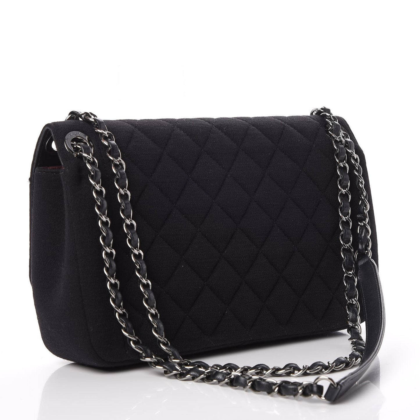 Jersey Quilted Medium Chic With Me Flap Black