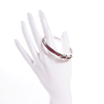 Hermes Vache Liegee Belt Buckle Bangle Rouge Garance 2 of 8