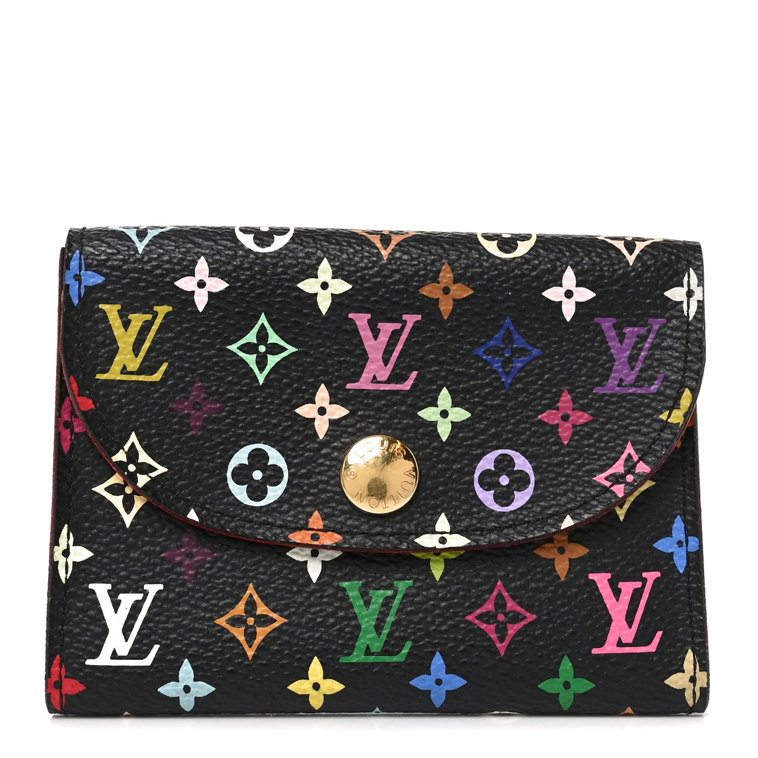 Louis Vuitton Monogram Multicolor Business Card Holder Black Grenade 1 of 6