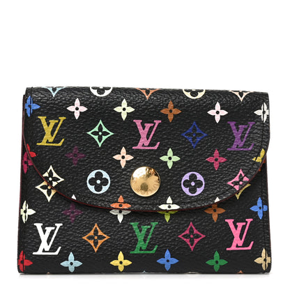 Louis Vuitton Monogram Multicolor Business Card Holder Black Grenade 1 of 6