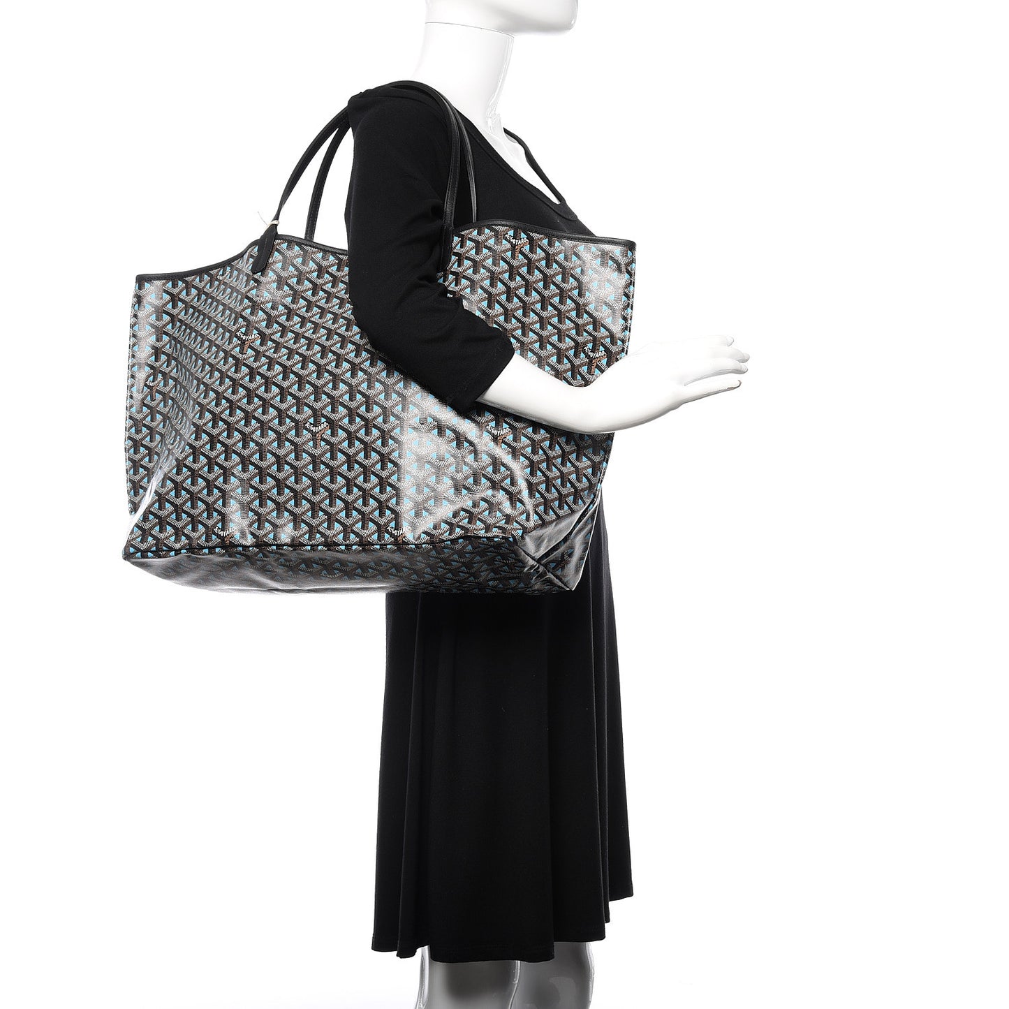Goyardine Saint Louis Claire Voie GM Black Blue