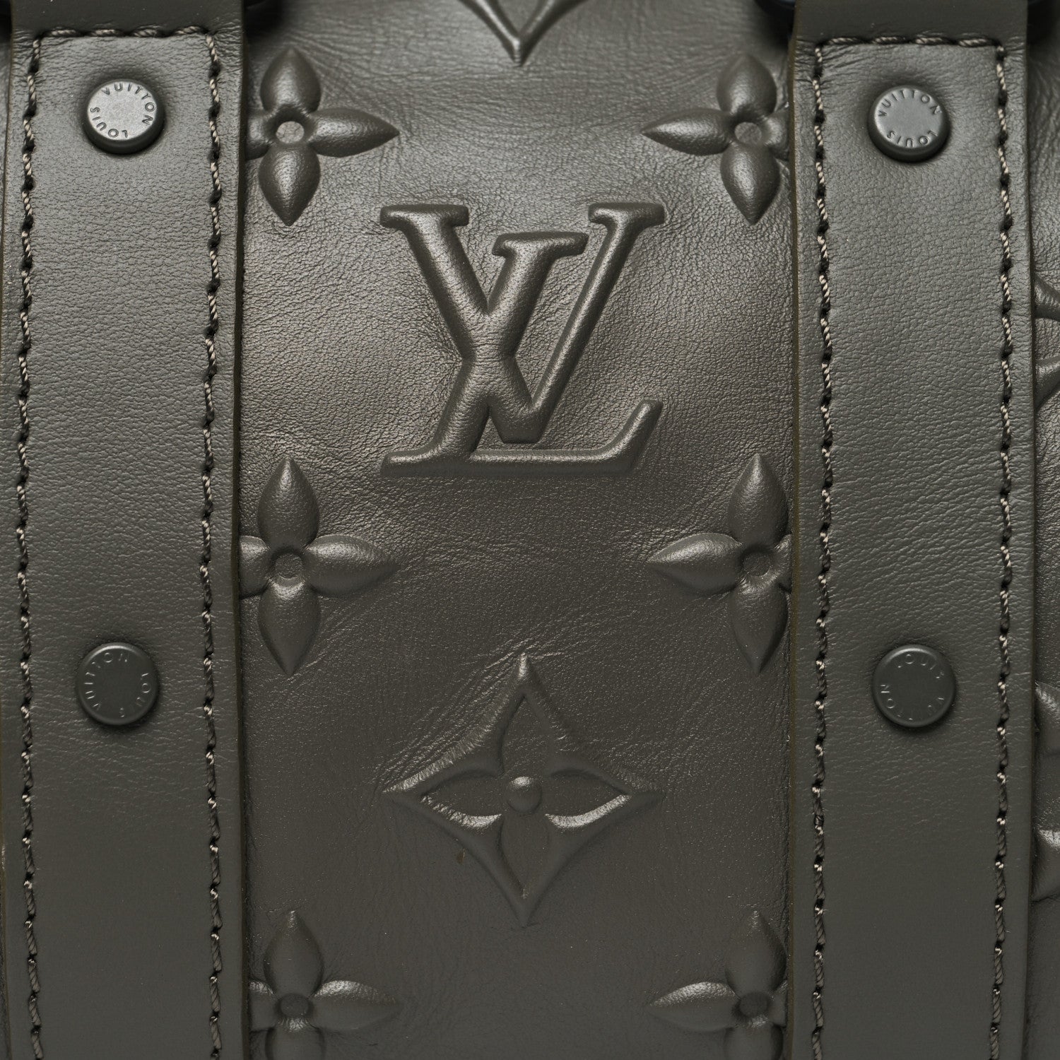 Louis Vuitton Monogram Seal Keepall XS Khaki 7 of 9