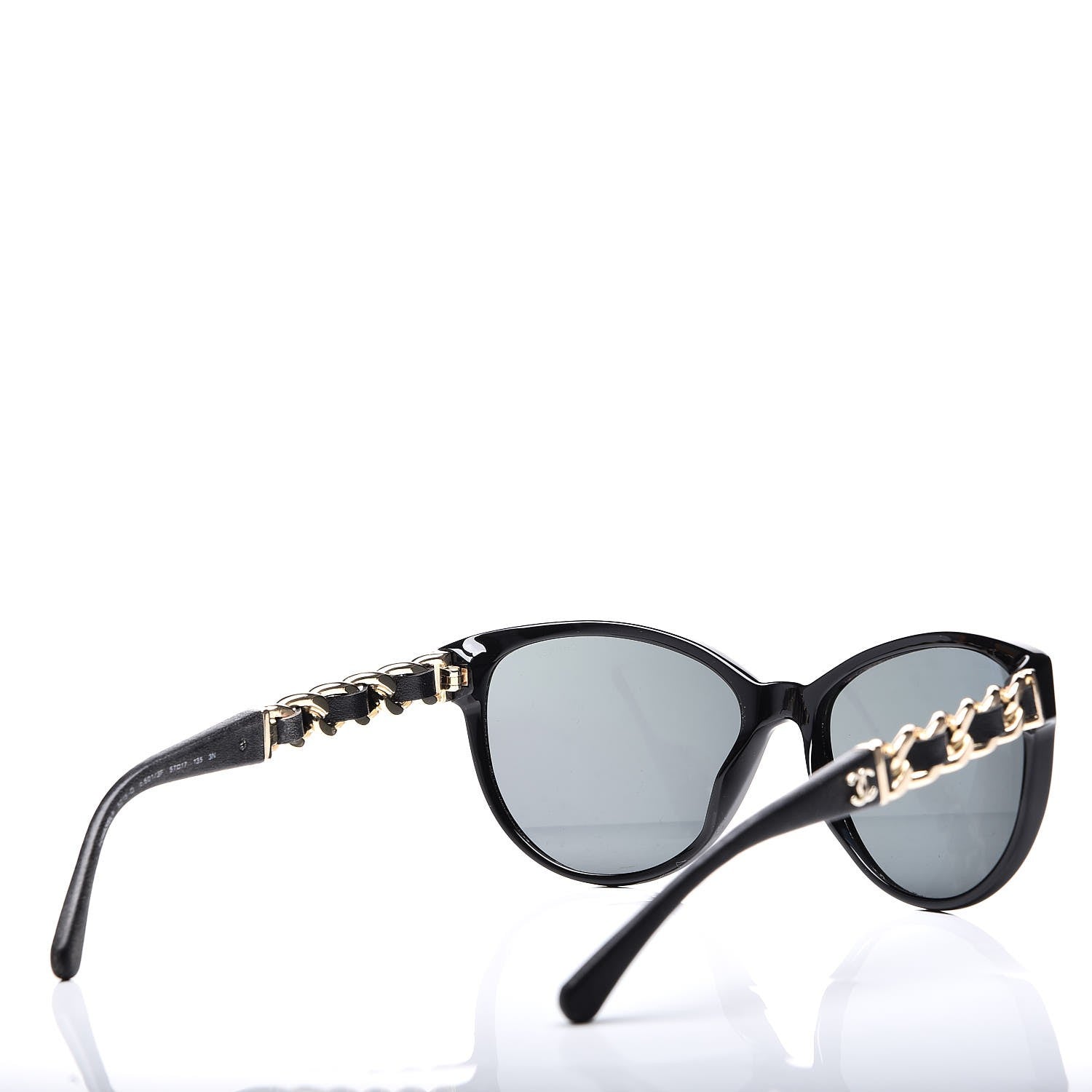 Chanel CC Chain Sunglasses 5215Q Black 4 of 7