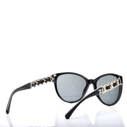 Chanel CC Chain Sunglasses 5215Q Black 4 of 7