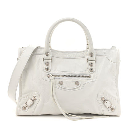 Balenciaga Agneau Silver Hardware S City White 1 of 10