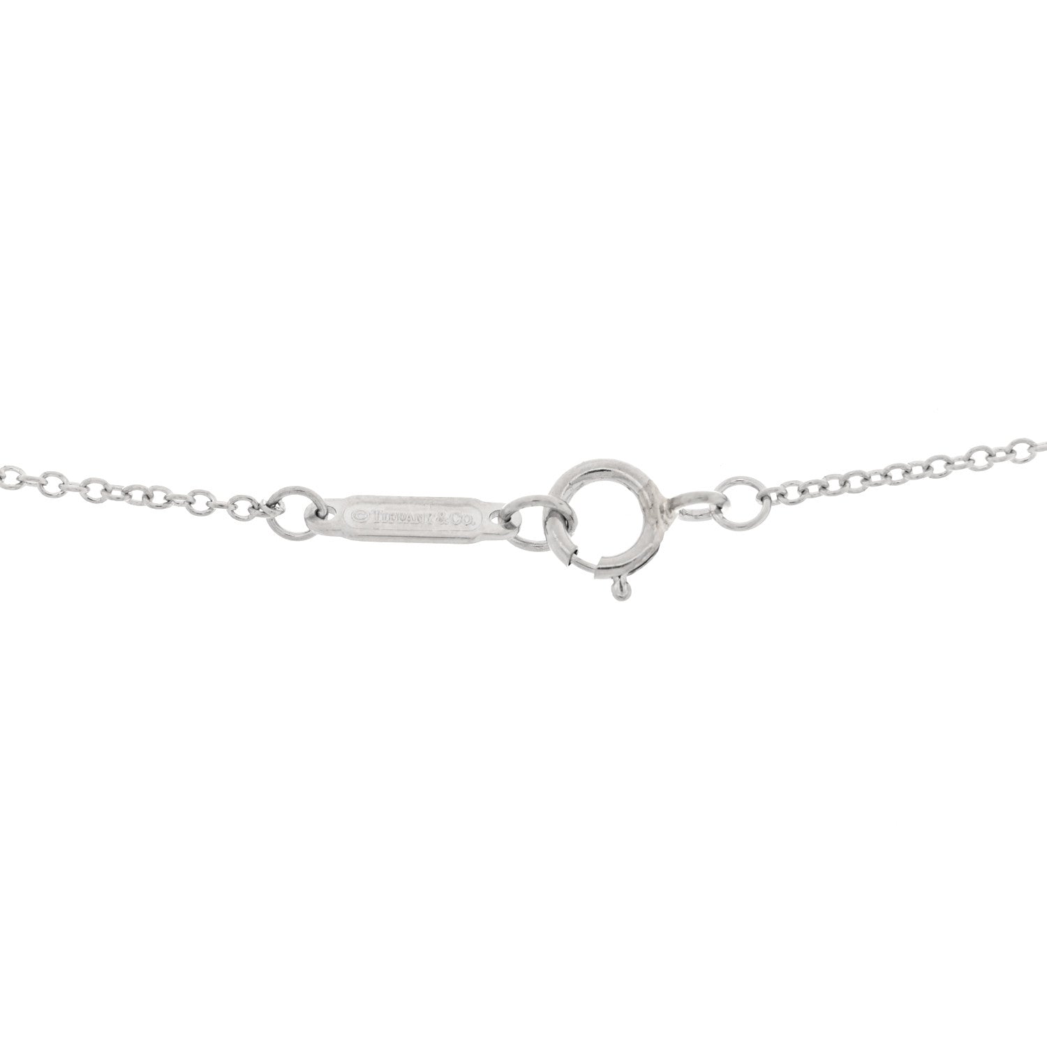 Tiffany Platinum Diamond .17ctw Small Paper Flowers Pendant Necklace 4 of 5