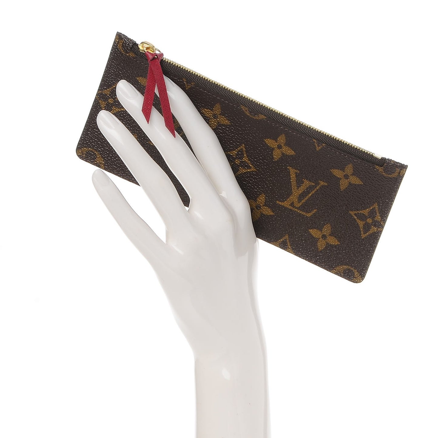 Monogram Josephine Wallet Zippered Insert Fuchsia