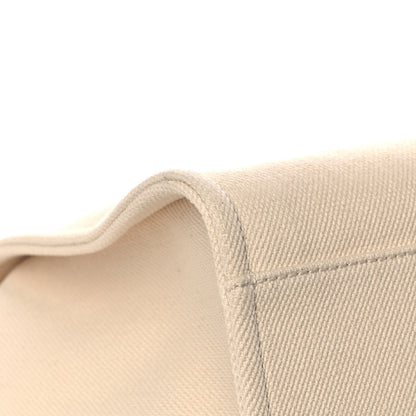 Chanel Canvas Pearl Medium Deauville Tote Ecru Beige 11 of 13