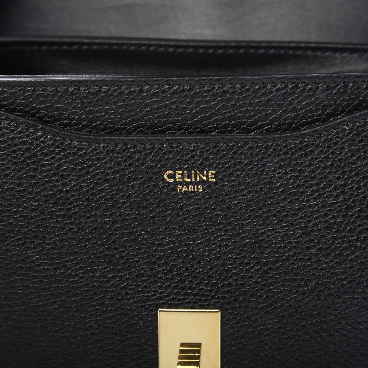 Celine Grained Calfskin Besace Small 16 Black 5 of 8