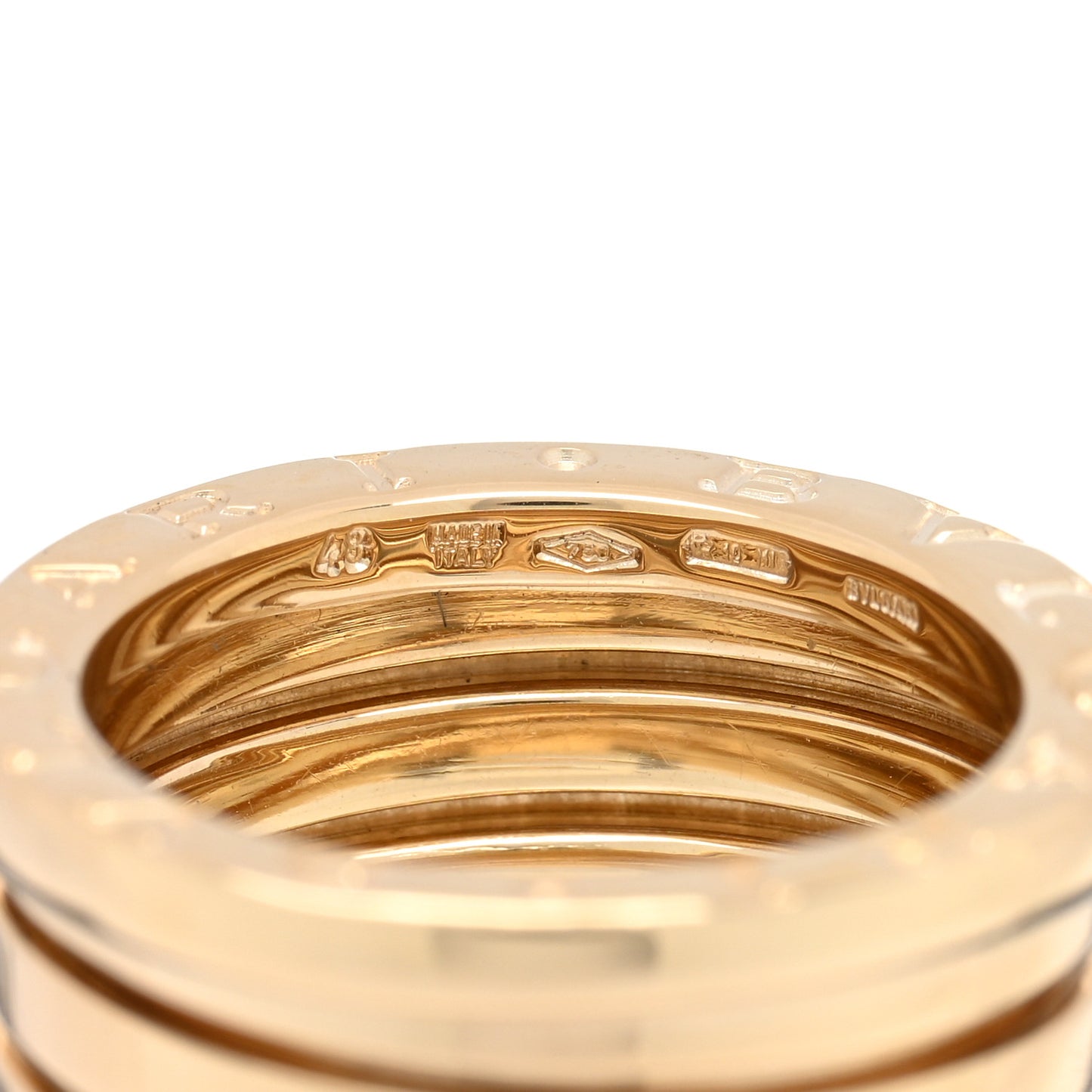 18K Yellow Gold B.Zero1 Four-Band Ring 48 4.5