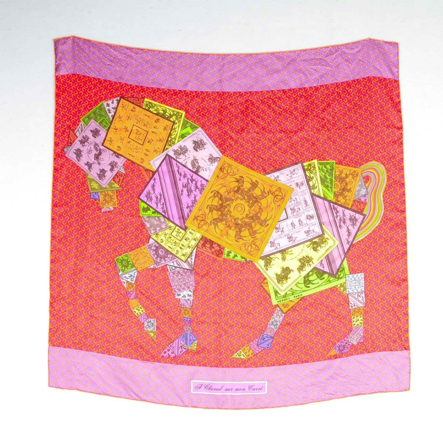 Hermes Silk A Cheval Sur Mon Carre Scarf 90 2 of 5