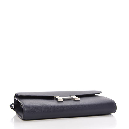Hermes Evercolor Constance Wallet To Go Bleu Nuit 4 of 8