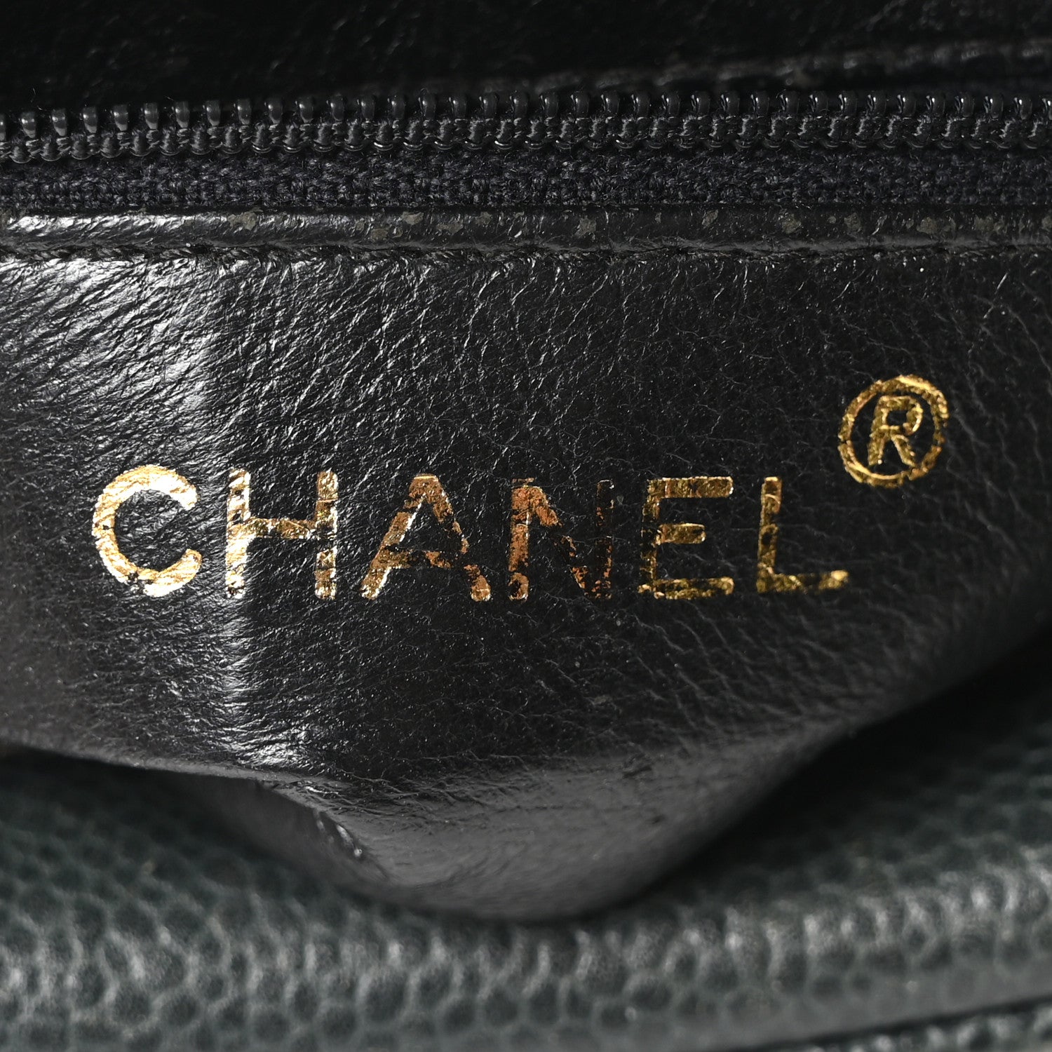 Chanel Caviar Chevron Quilted Tassel Camera Case Dark Green 6 of 10