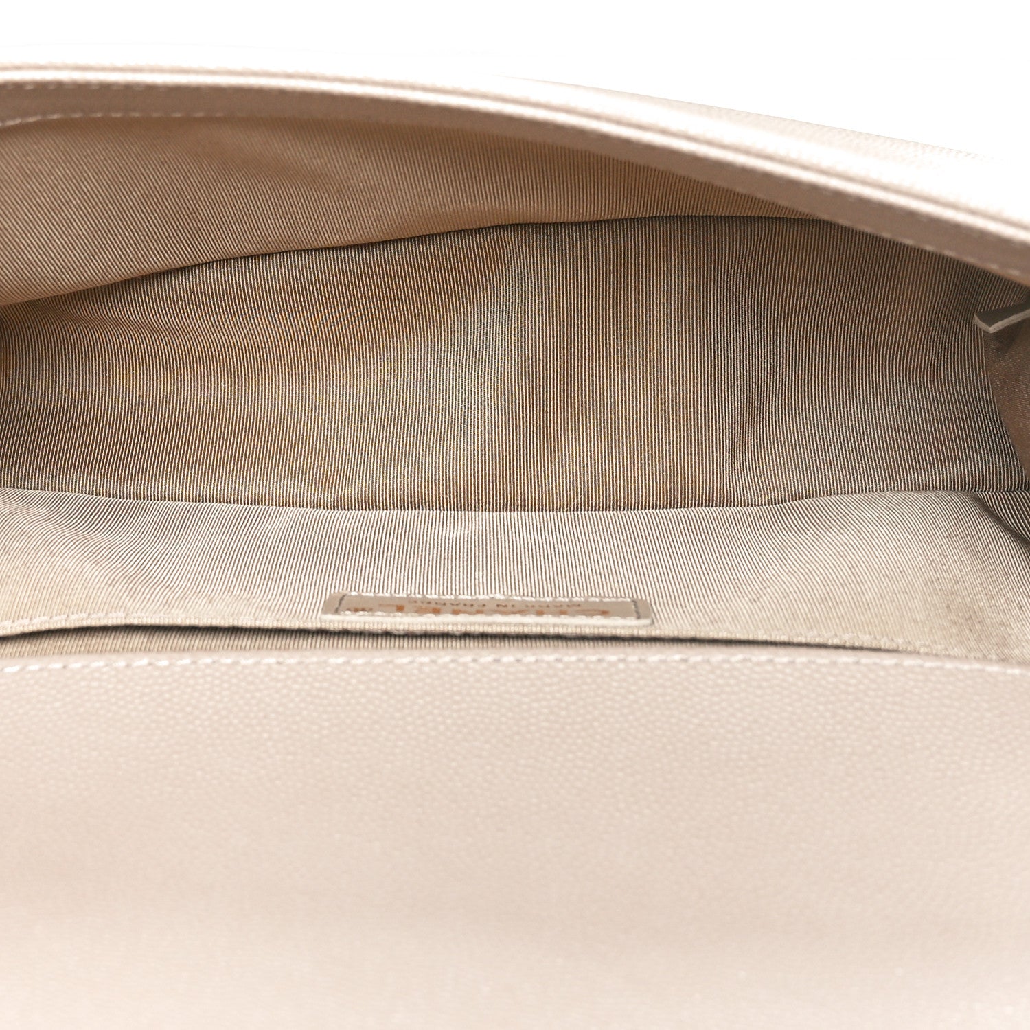 Chanel Caviar Quilted Medium Boy Flap Dark Beige 5 of 11