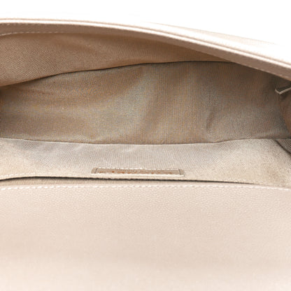 Chanel Caviar Quilted Medium Boy Flap Dark Beige 5 of 11