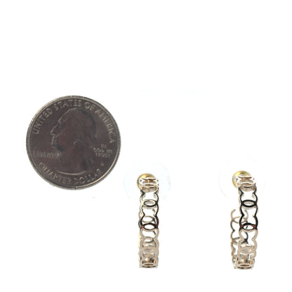 Chanel Metal CC Hoop Earrings Gold 2 of 4