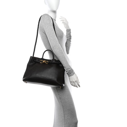 Bottega Veneta Silky Calfskin Medium Andiamo Shoulder Bag Fondant 2 of 10