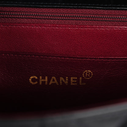 Chanel Lambskin Quilted XL Jumbo Single Flap Black 11 of 13