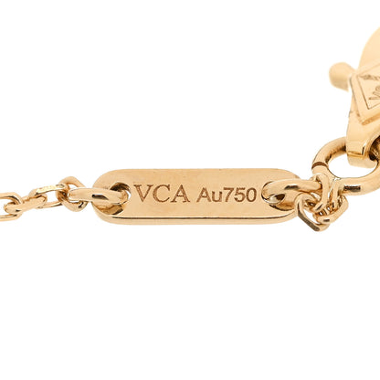 Van Cleef & Arpels VAN CLEEF & ARPELS 18K Yellow Gold Mother of Pearl Sweet Alhambra Bracelet 4 of 6