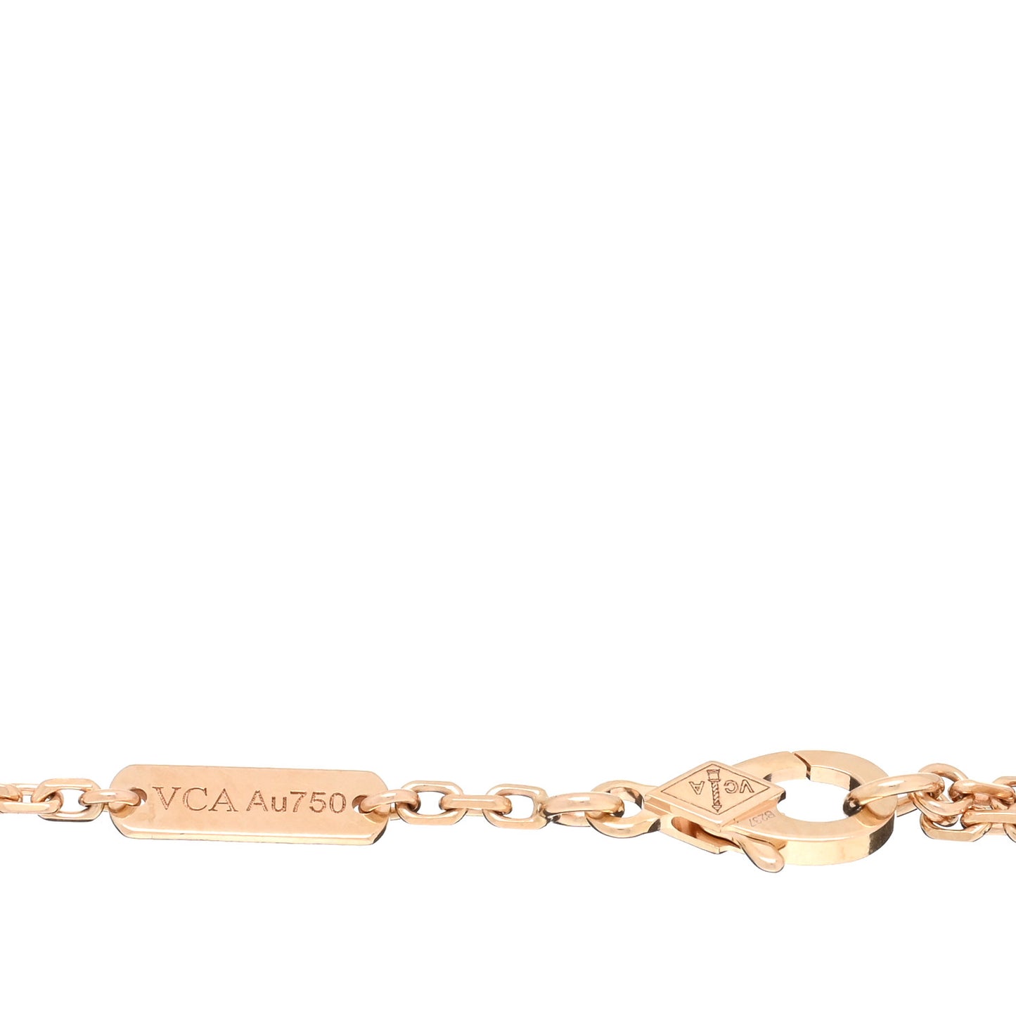 18K Rose Gold Mother Of Pearl Lucky Spring Plum Blossom Bracelet