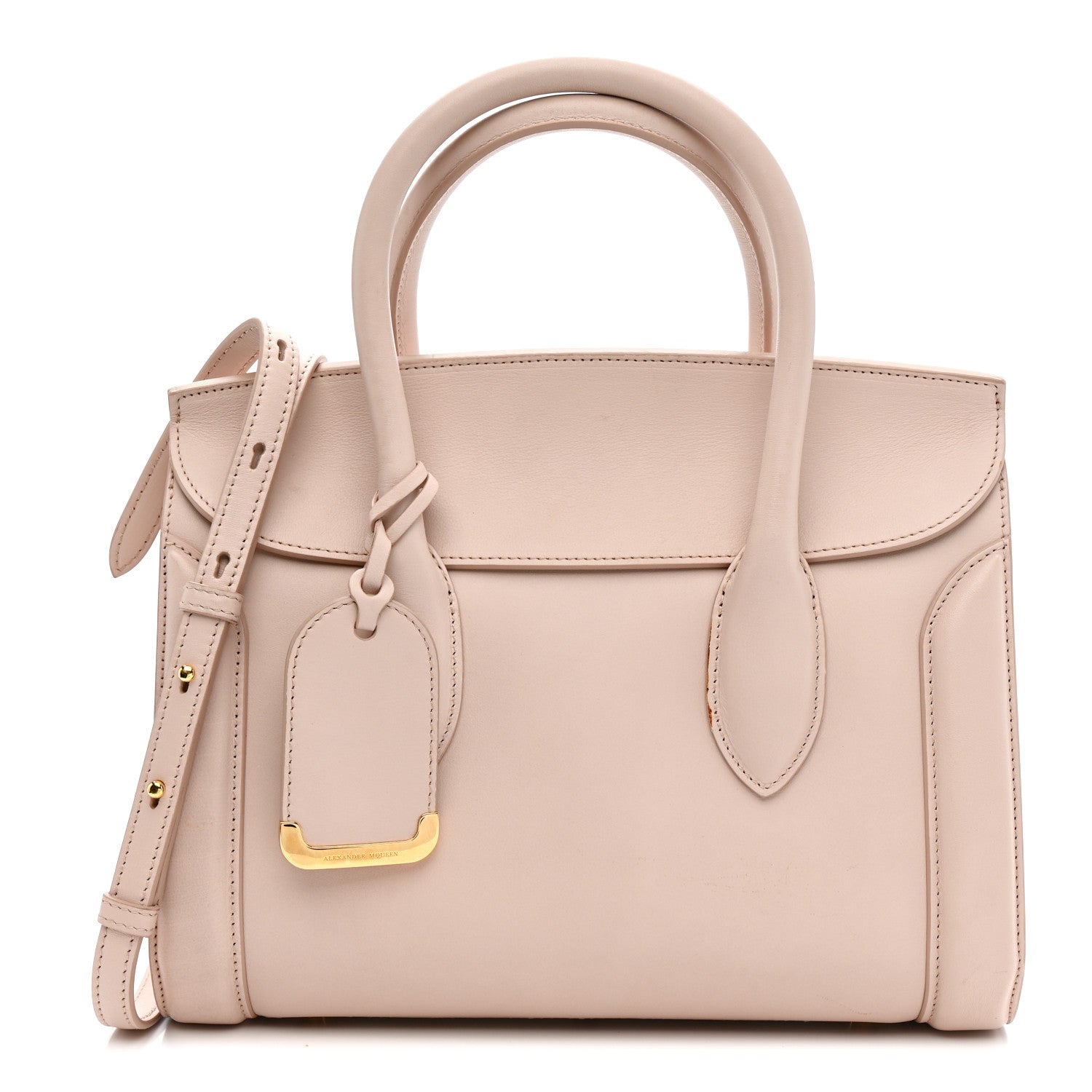 Alexander McQueen Sweet Calfskin Small Heroine 30 Nude 1 of 17
