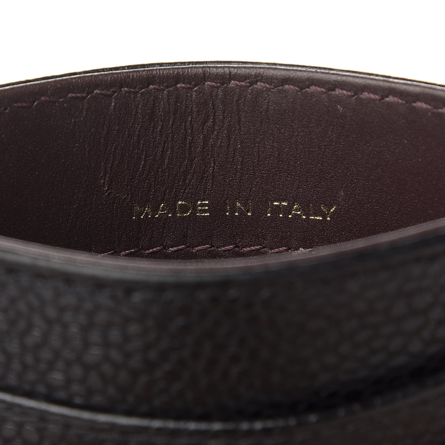 Caviar Quilted Card Holder Black