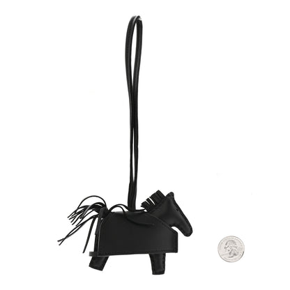 Hermes Milo Lambskin Studded Grigri Rodeo Robeo Rock Horse Bag Charm PM Black 2 of 5