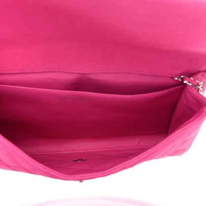 Chanel Iridescent Caviar Quilted Clutch with Chain Flap Pink 5 of 10