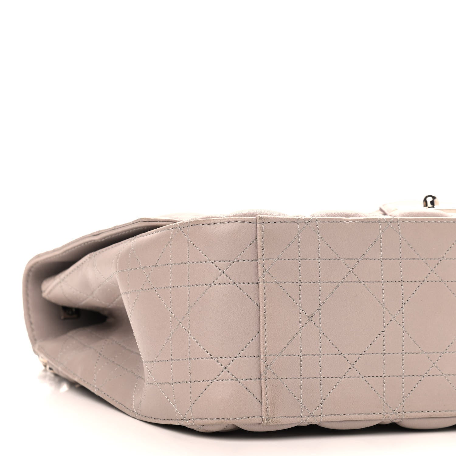 Christian Dior Lambskin Cannage Large Miss Dior Flap Grey 13 of 14