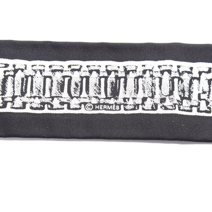 Hermes Silk Le Tresor De Medor Twilly Black White 3 of 3