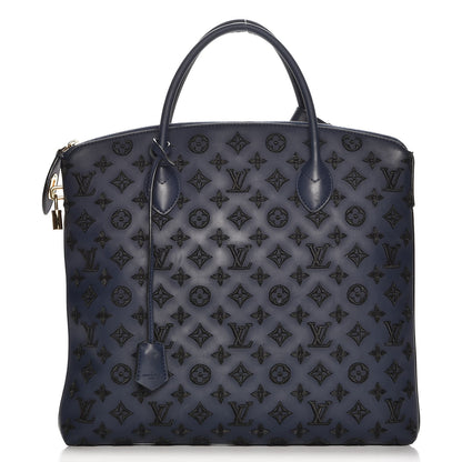 Louis Vuitton Monogram Addiction Vertical Lockit MM Blue 1 of 7
